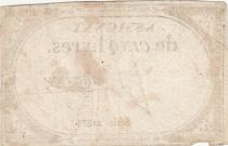 France 5 Livres - 10 Brumaire An II (31.10.1793) - Sign. Mauroy - Série 21374