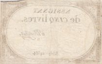 France 5 Livres - 10 Brumaire An II (31.10.1793) - Sign. Mortier - Série 14584