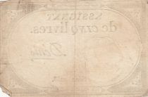 France 5 Pounds - 10 Brumaire Year II (31.10.1793) - Sign. Denis - Serial 2258