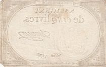 France 5 Pounds - 10 Brumaire Year II (31.10.1793) - Sign. Duverger - Serial 7175