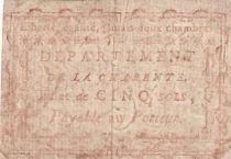 France 5 Sols - Département de la Charente - 1792