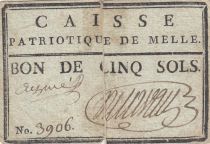 France 5 sols - Deux-Sèvres - Patriotic fund of Melle - 1792