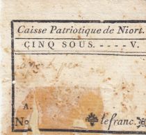 France 5 sous - Deux-Sèvres - Patriotic fund of Niort