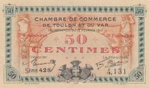 France 50 centimes - Chambre de commerce de Toulon et du Var - 1915