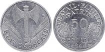 France 50 Centimes - Etat Français - Bazor - 1944 C