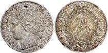 France 50 Centimes Cérès - 1894 A Paris - Argent