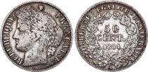 France 50 Centimes Francs Ceres - Third Republic - 1881 A Paris