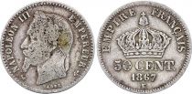 France 50 Centimes Napoleon III - 1867 K Bordeaux - Argent