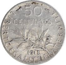 France 50 Centimes Semeuse - 1911