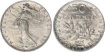 France 50 Centimes Semeuse - 1912 - Argent