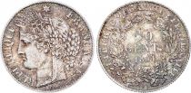 France 50 Cents Ceres - Third Republic - 1894 A  Paris - Silver