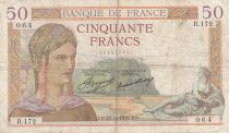 France 50 Francs - Ceres - 27-12-1934 - Serial R.172