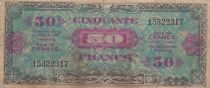 France 50 Francs - Flag - 1944 - Without serial - P.117