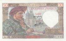 France 50 Francs - Jacques Coeur - 08-01-1942 - Serial K.162