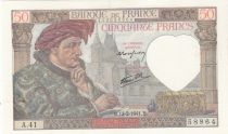 France 50 Francs - Jacques Coeur - 13-02-1941 - Serial A.41