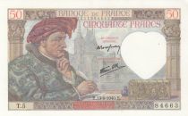 France 50 Francs - Jacques Coeur - 13-06-1940 - Serial T.5