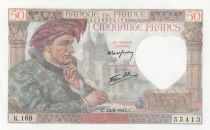 France 50 Francs - Jacques Coeur - 15-05-1942 - Serial K.169