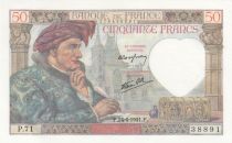 France 50 Francs - Jacques Coeur - 24-04-1941 - Serial P.71