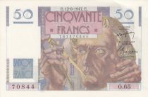 France 50 Francs - Le Verrier - 12-06-1947 - Serial O.65