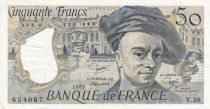 France 50 Francs - Quentin de la Tour - 1982 - Serial V.28