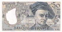 France 50 Francs - Quentin de la Tour - 1983 - Serial E.32