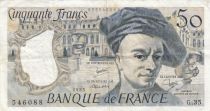 France 50 Francs - Quentin de la Tour - 1983 - Serial G.35