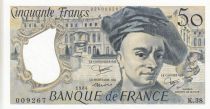 France 50 Francs - Quentin de la Tour - 1984- Serial K.38