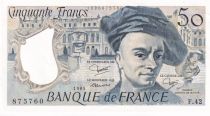 France 50 Francs - Quentin de la Tour - 1985 - Serial KF.42