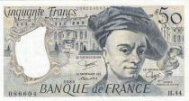 France 50 Francs - Quentin de la Tour - 1986 - Serial H.44