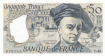 France 50 Francs - Quentin de la Tour - 1986 - Serial Y.46