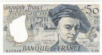 France 50 Francs - Quentin de la Tour - 1987 - Serial V.49