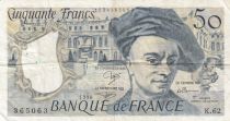 France 50 Francs - Quentin de la Tour - 1990 - Serial K.62