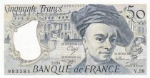 France 50 Francs - Quentin de la Tour - 1990 - Serial V.59