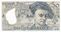 France 50 Francs - Quentin de la Tour - 1991 - Serial A.67