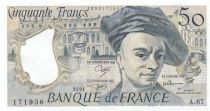 France 50 Francs - Quentin de la Tour - 1991 - Serial A.67