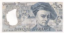 France 50 Francs - Quentin de la Tour - 1991 - Serial B.68