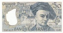 France 50 Francs - Quentin de la Tour - 1991 - Serial C.67