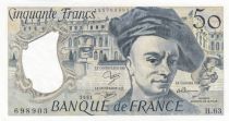 France 50 Francs - Quentin de la Tour - 1991 - Serial H.63