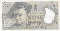 France 50 Francs - Quentin de la Tour - 1991 - Serial H.71