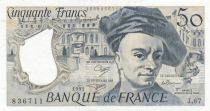 France 50 Francs - Quentin de la Tour - 1991 - Serial J.67