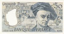 France 50 Francs - Quentin de la Tour - 1991 - Serial M.64