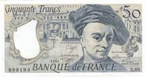 France 50 Francs - Quentin de la Tour - 1991 - Serial Z.66