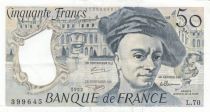 France 50 Francs - Quentin de la Tour - 1992 - Serial L.70