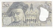 France 50 Francs - Quentin de la Tour - 1992 - Serial L.70