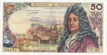 France 50 Francs - Racine - 10-08-1972 - Serial V.197