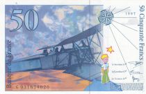 France 50 Francs - Saint-Exupery - 1996 - Serial G.031