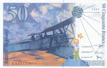 France 50 Francs - Saint-Exupery - 1997 - Serial X.035