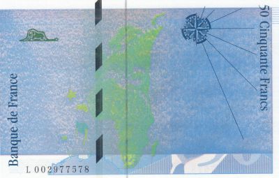 France 50 Francs, Saint-Exupry - 1992 - Faut impression bleue - Srie L.002977578