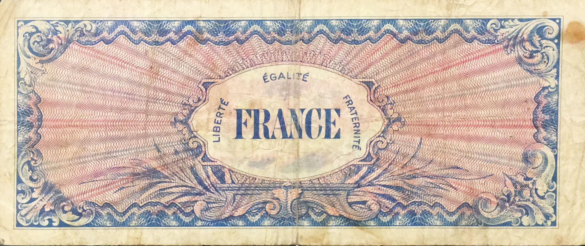 Banknote France 50 Francs American printing - 1944 - without serial ...