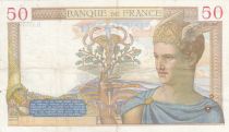 France 50 Francs Ceres - 06-10-1938 - Serial B.8646